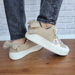 ❤️Converse Chuck Taylor All Star Lift Bow Sz 8 Women's Shoes Embroidered A10246C